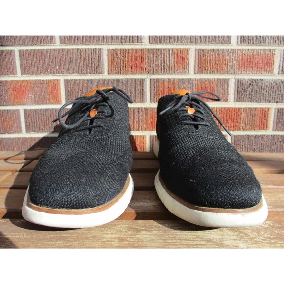 Cole Haan Mens Original Grand Stitchlite Wingtip Oxford Shoes C27568 Black 13 M - Picture 3 of 13